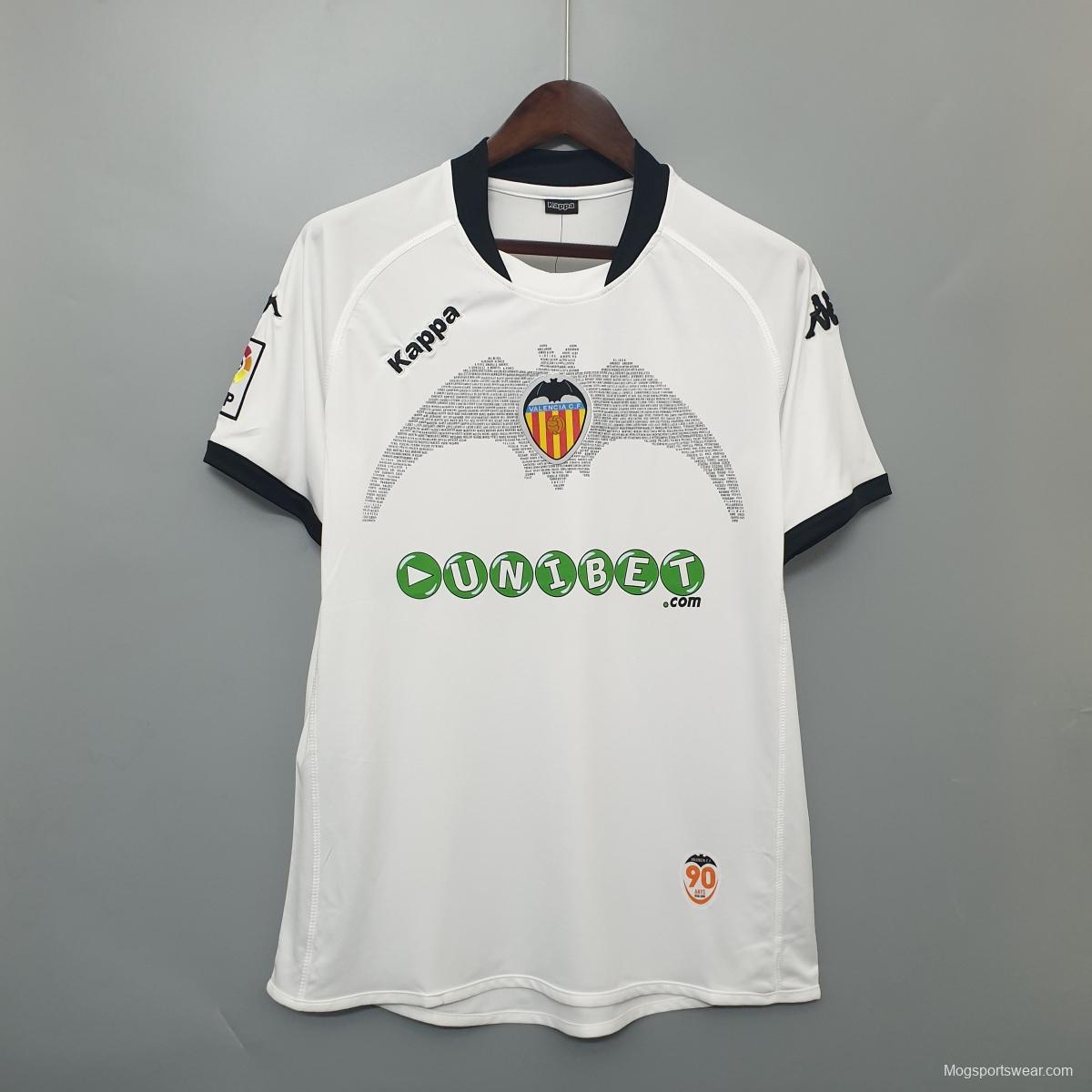 retro shirt Valencia 09/10 home Soccer Jersey