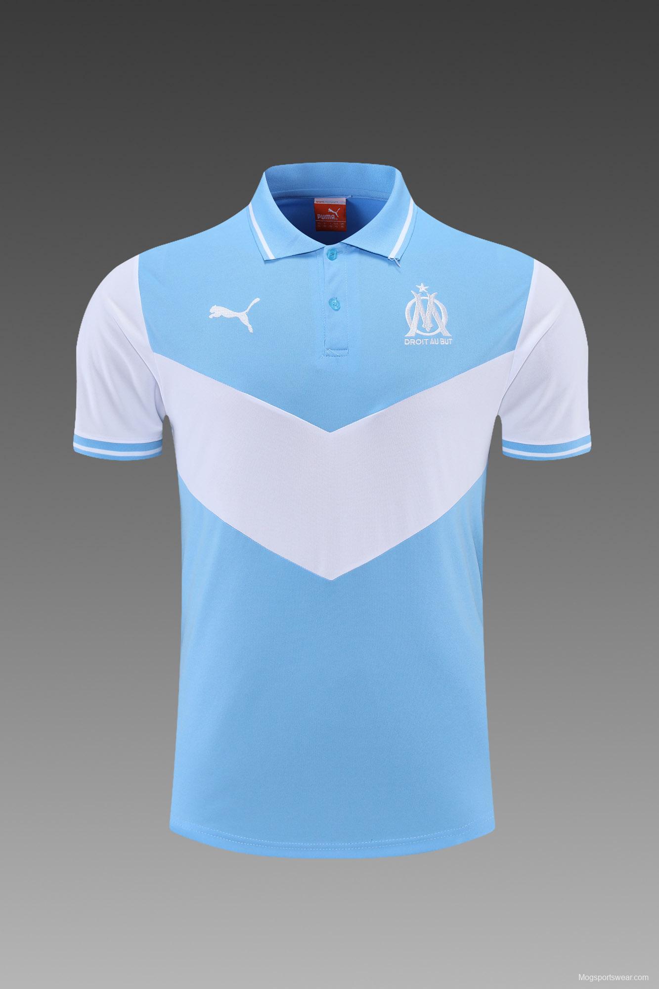 Olympique de Marseille POLO kit blue and white (not sold separately)