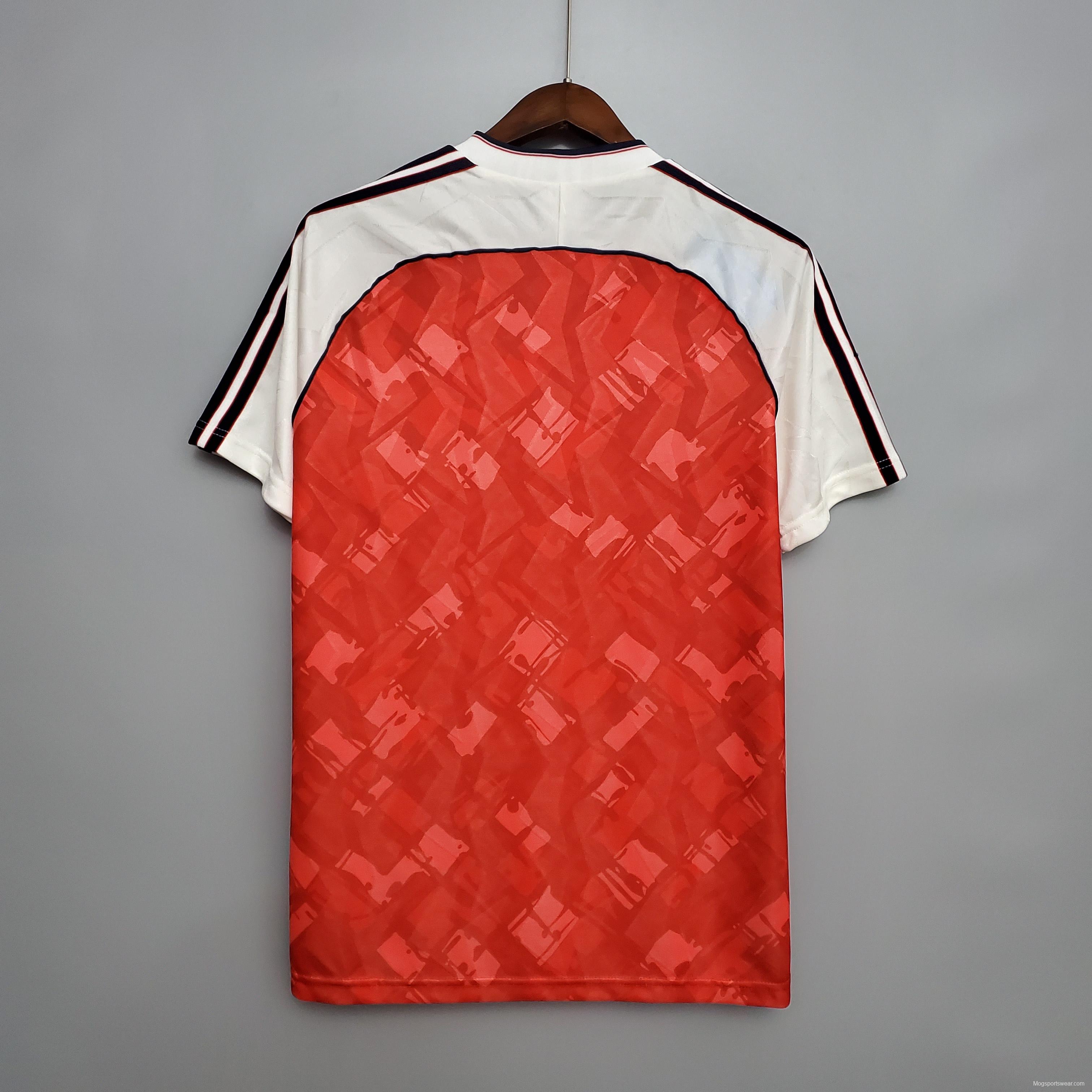 Retro 90/92 Arsenal home Soccer Jersey