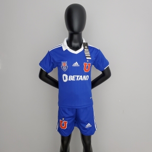 22/23 kids kit University of Chile home Soccer Jersey