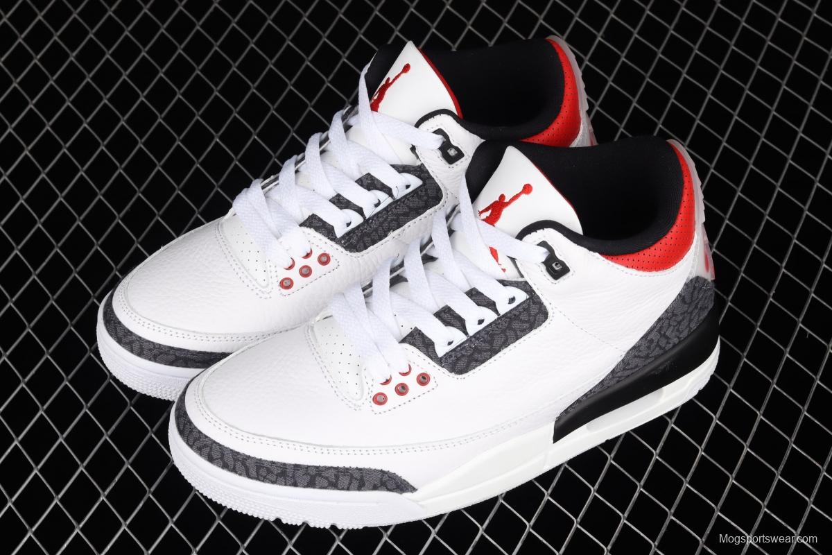 Air Jordan 3 SE DNM Fire Red AJ3 Joe 3 Flame Red Cowboy head layer genuine Standard CZ6431-100