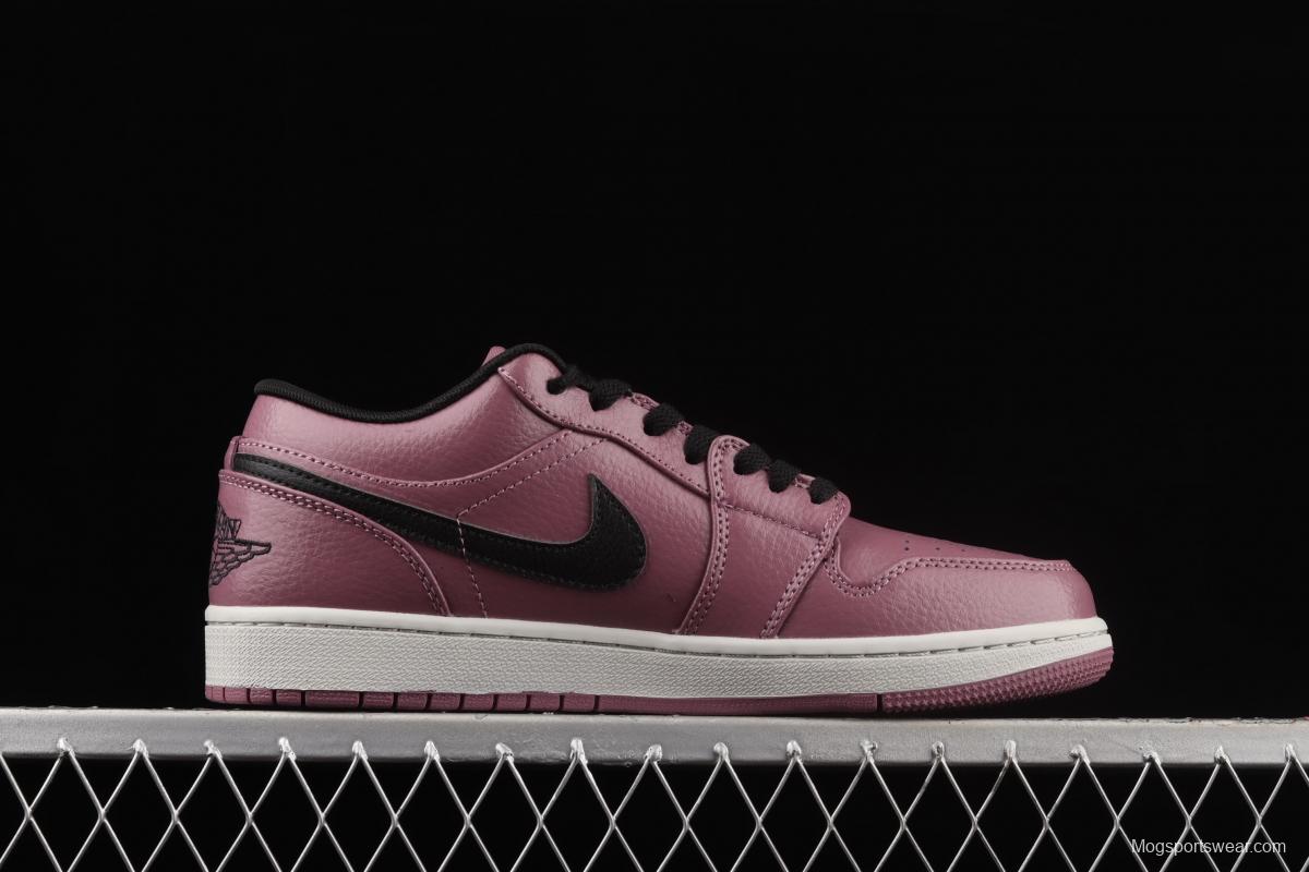 Air Jordan 1 Low Magenta magenta black low gang culture leisure sports board shoes DC7268-500