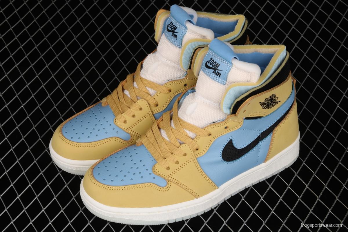 Air Jordan 1 Zoom CMFT Black Blue Yellow CT0978-900