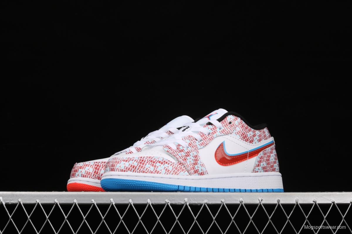 Air Jordan 1 Low naked eye 3D low-top basketball shoes DD1527-114,