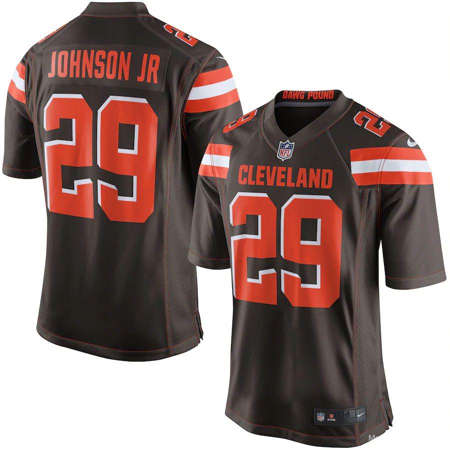 Men's Duke Johnson Jr Brown Player Limited Team Jersey