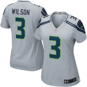 Women's Russell Wilson Gray Player Limited Team Jersey