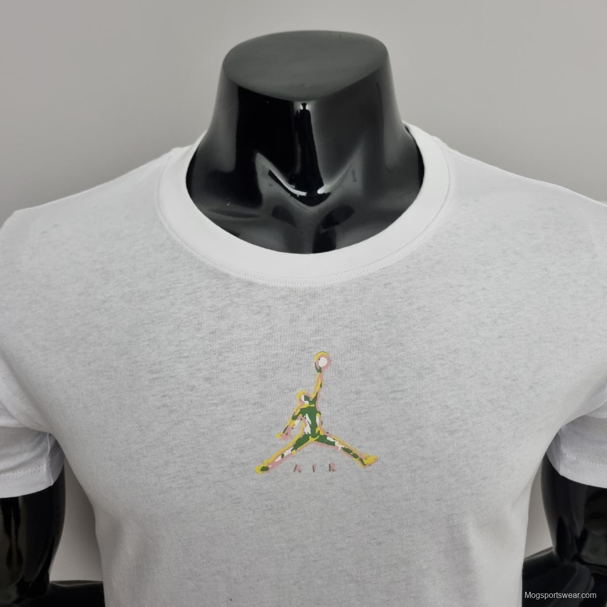 Mens Jordan Casual White T-Shirts #K000155