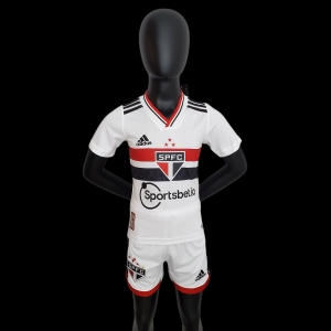 22/23 Kids São Paulo Home Size 16-28 Soccer Jersey