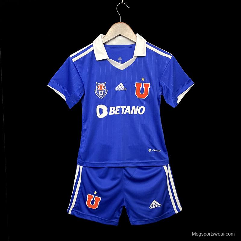 22/23 Chile Universidad De Home Kids 16-28 Soccer Jersey