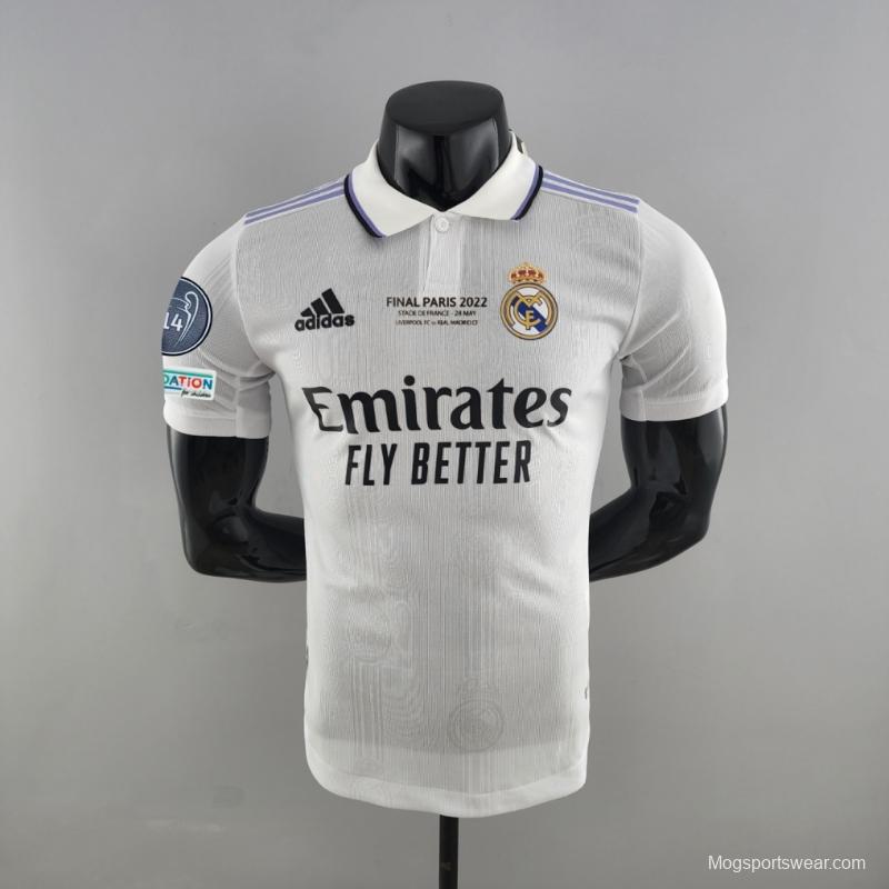 Player Version 22/23 14 Champions Edition Real Madrid Home Soccer Jersey