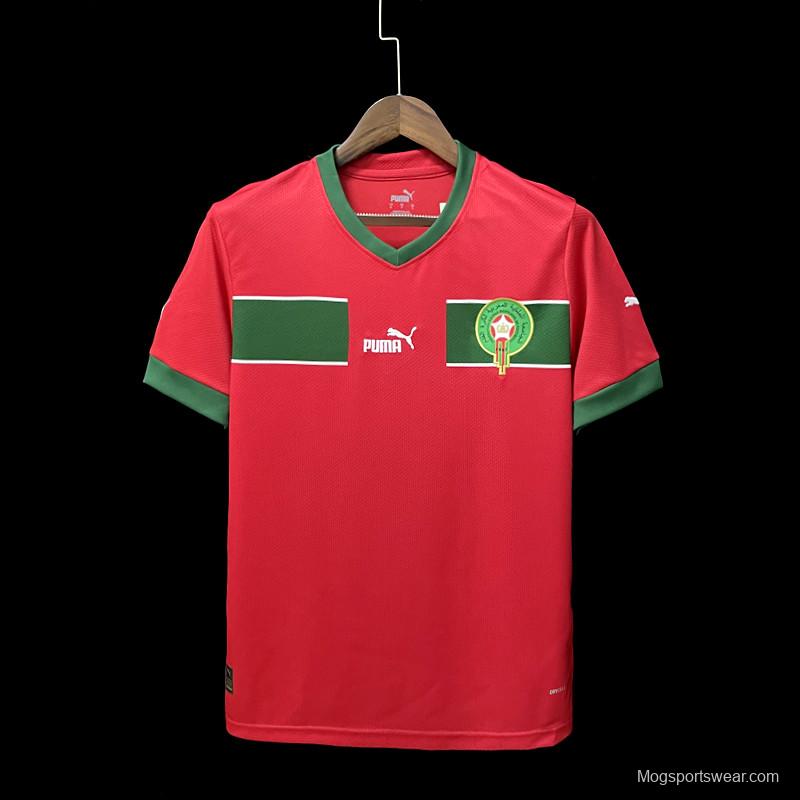 2022 Morocco Home Soccer Jersey