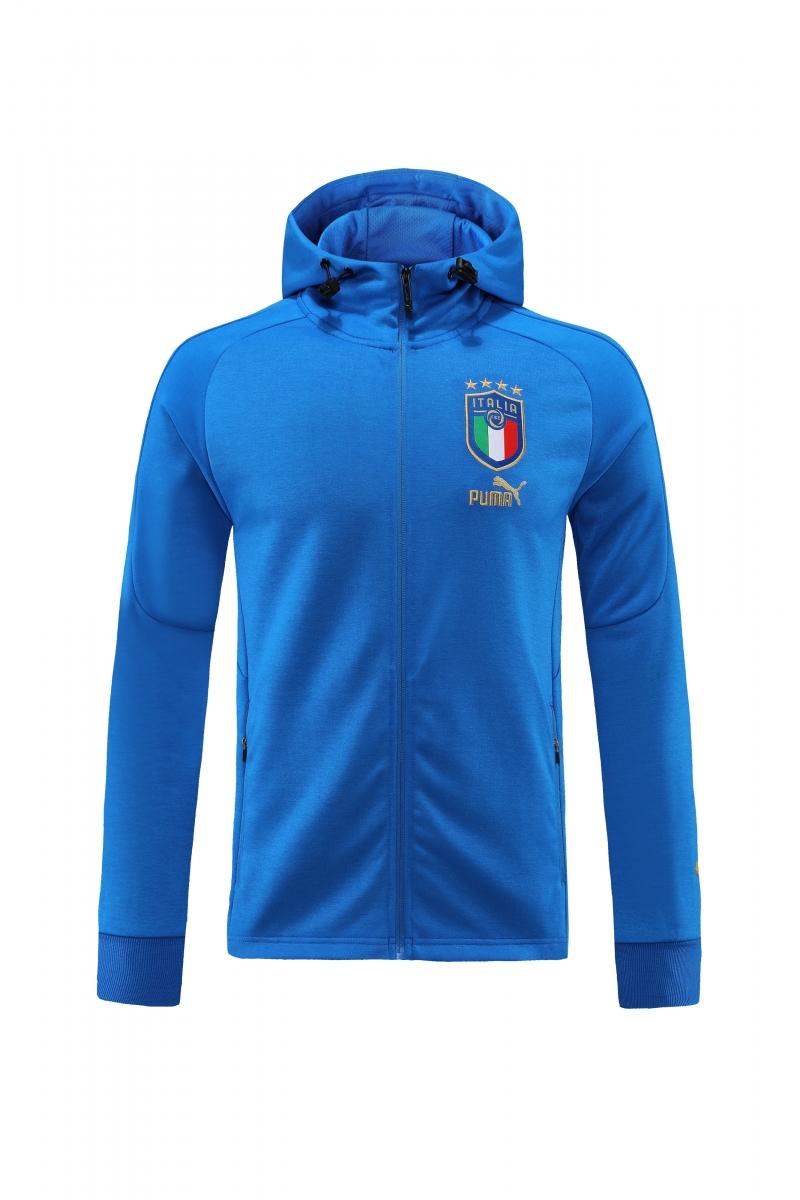 2022 Italy Blue Full Zipper Jacket+Long Pants