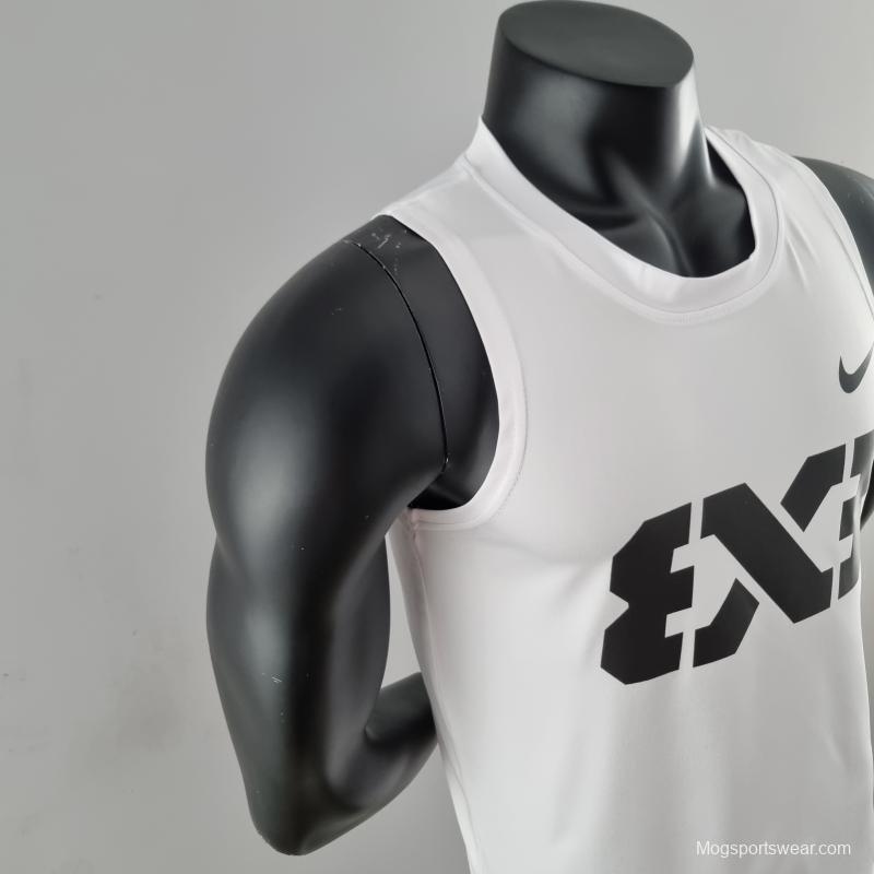 2022 Nike White Vest Shirts "3X3"#K000191