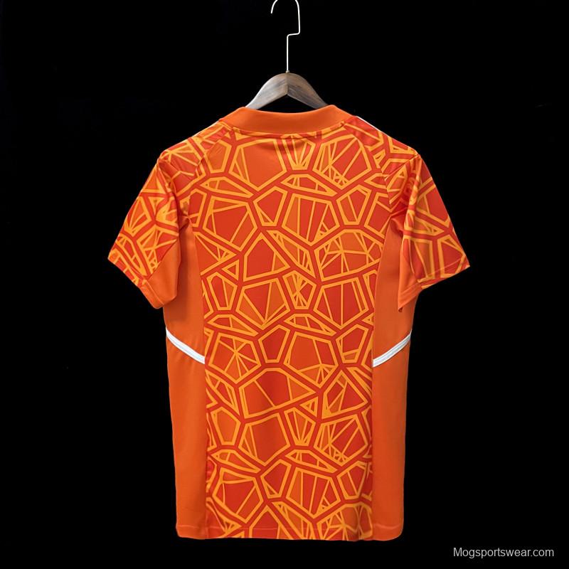 22/23 Cruzeiro Goalkeeper Orange Jersey