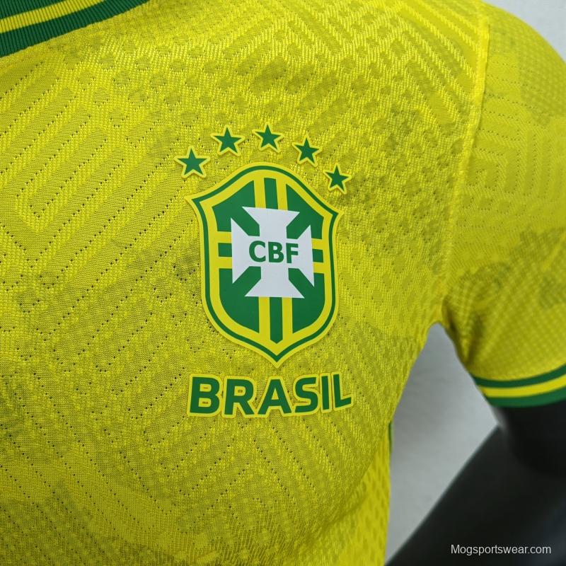 Player Version 2022 Brazil Yellow Special Jersey