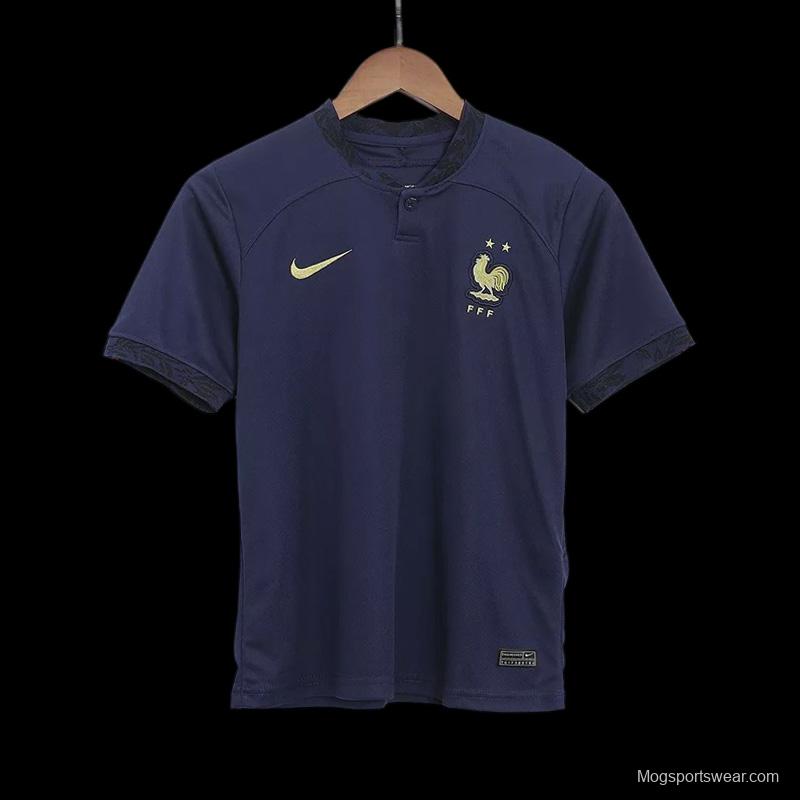 2022 France Home Kids Jersey