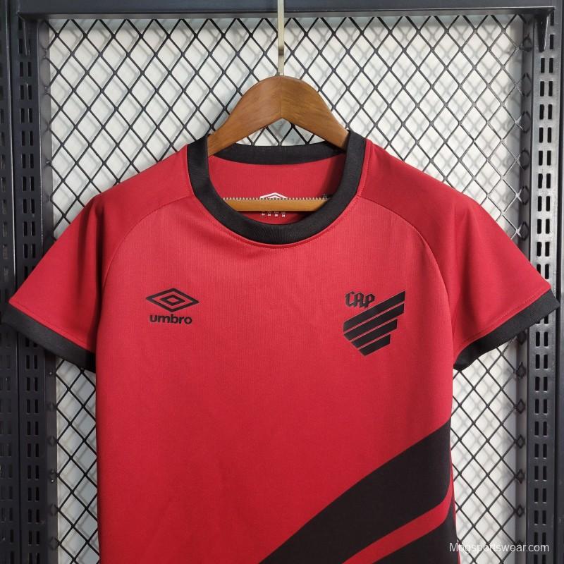 23-24 KIDS Athletico Paranaense Home Jersey Size16-28