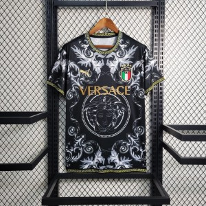 2023  Italy x Versace Special Edition Black Jersey