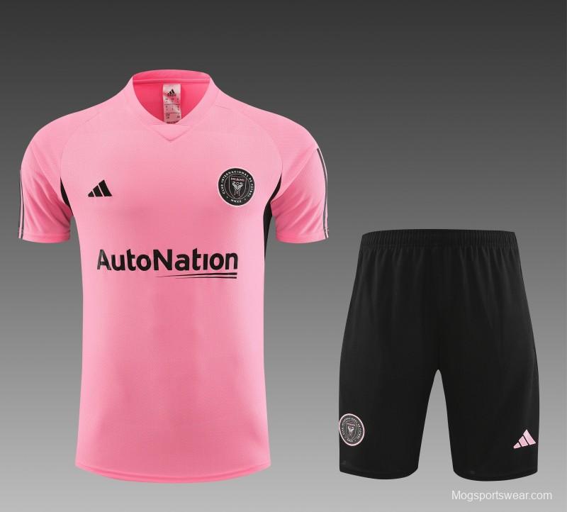 23/24 Inter Miami Pink Short Sleeve Jersey+Shorts