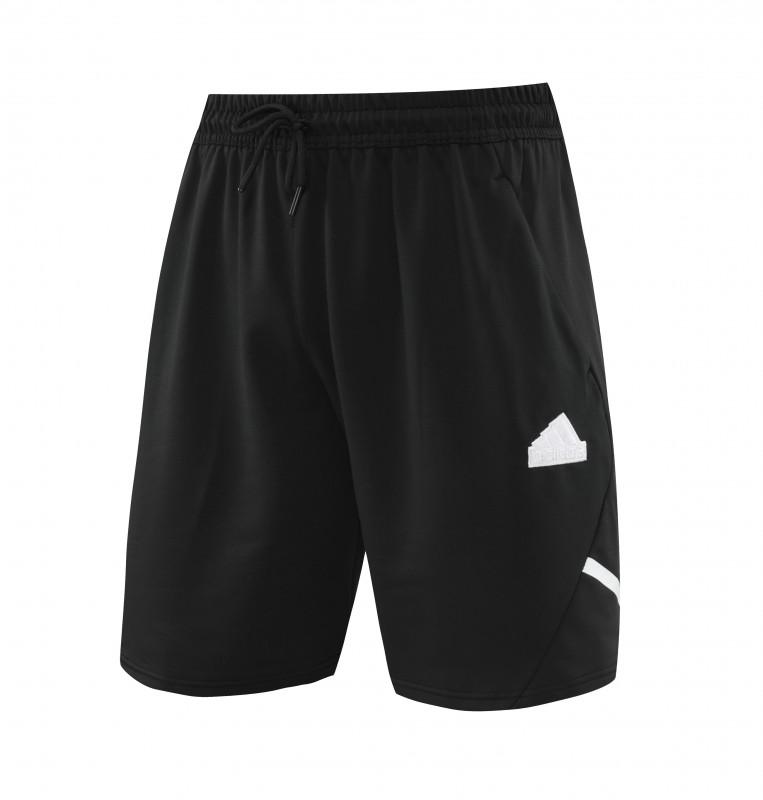 23/24 Adidas Black Cotton Short Sleeve Jersey+Shorts