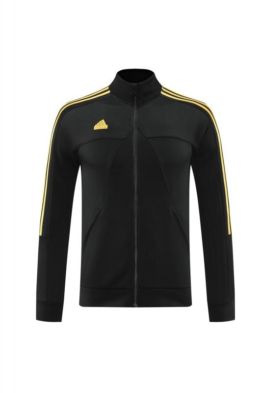 2024 Adidas Black Full Zipper Jacket +Long Pants