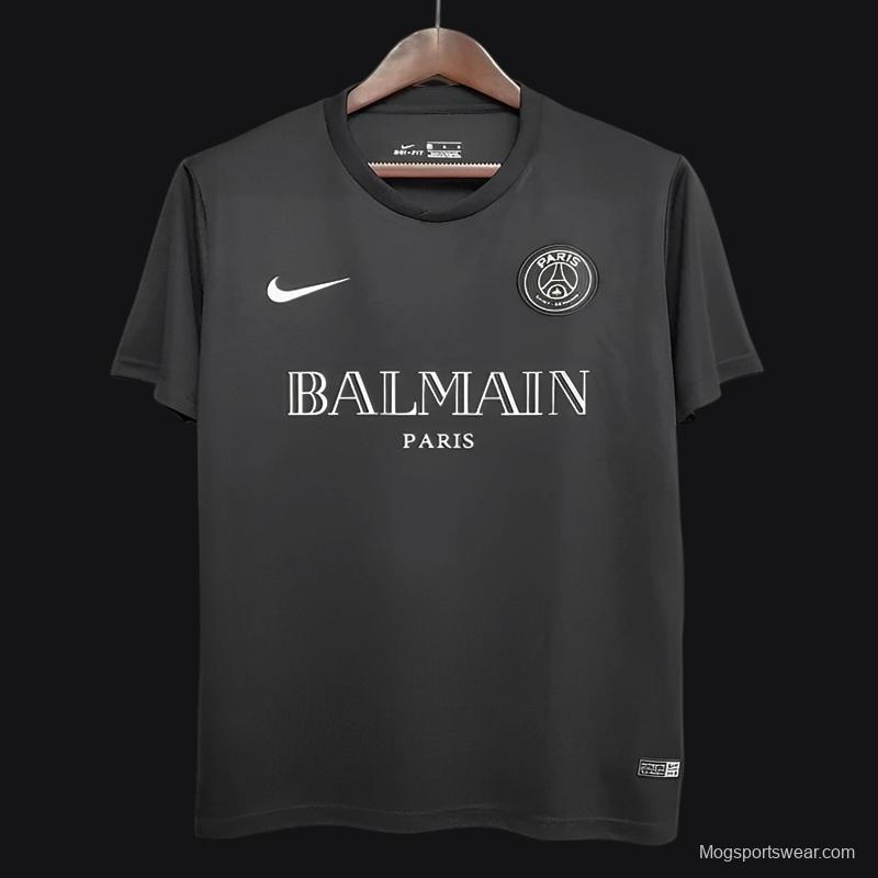 Retro 2020 PSGx Balmain Black Jersey