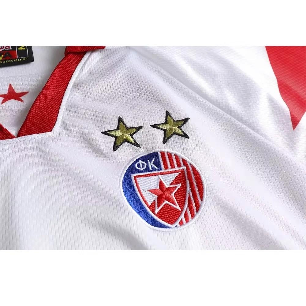 Retro 95/97 Red Star Belgrade Away White Jersey