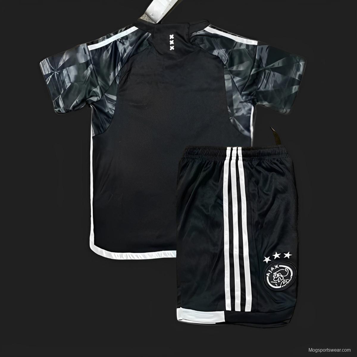 23/24 Kids Ajax Third Black Jersey