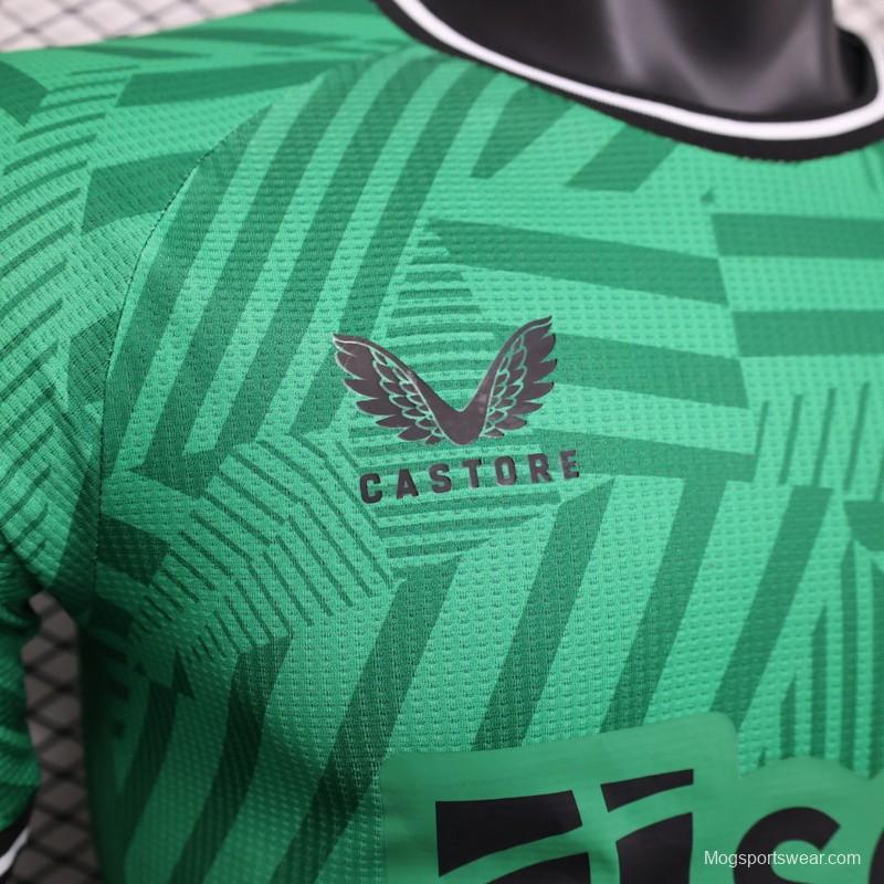 Player Version 23/24 Newcastle United Away Green Jersey