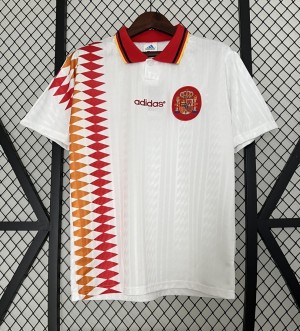 Retro 1994 Spain Away White Jersey