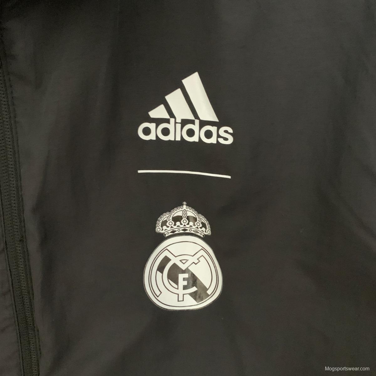 23/24 Real Madrid Black Dragon Reversible Full Zipper Jacket